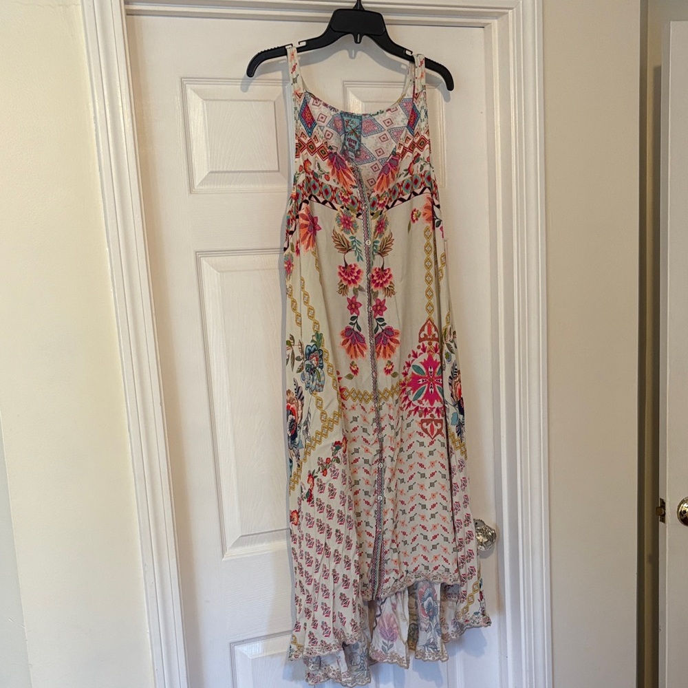 Johnny Was Multicolor High Low Dress